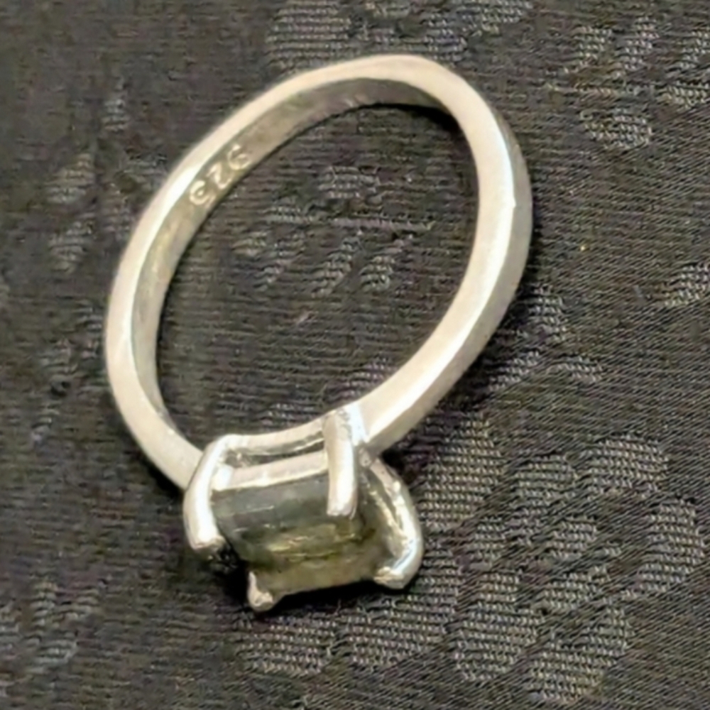 Amazing Genuine Solid 925 Sterling Silver Labordorite Ring Size 7 - Picture 6 of 8